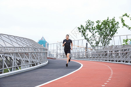 成功男性运动男性跑步背景