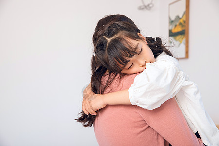 孩子睡觉妈妈哄孩子背景