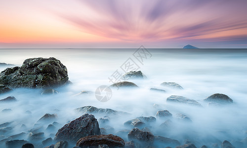 大海波浪海岸风光背景