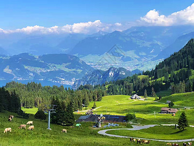 瑞士阿尔卑斯山脉背景图片