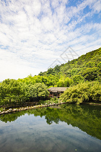 夏天山林风景高清图片