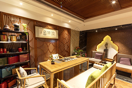 中式客厅室内设计背景