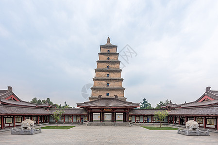 大雁塔广场西安大雁塔背景