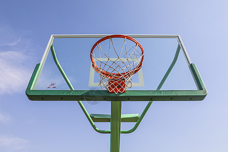 篮球架特写背景图片