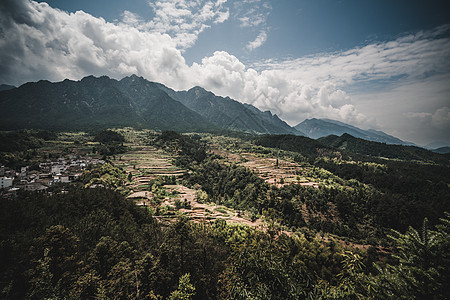 佳朋乡梯田背景图片