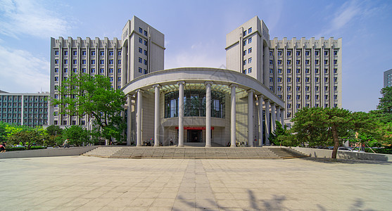 高校中国人民大学办公楼背景