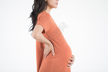 孕妇形象孕妇路边拍照高清图片