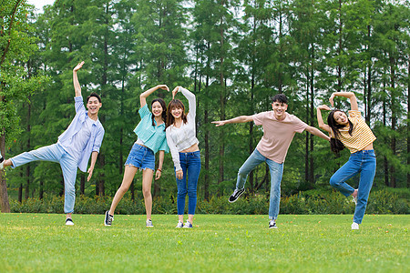 夏日美女青年大学生聚会背景