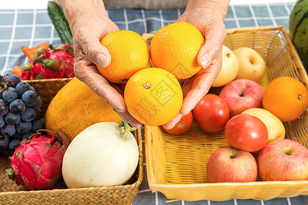 农产品分类捧着水果的双手背景