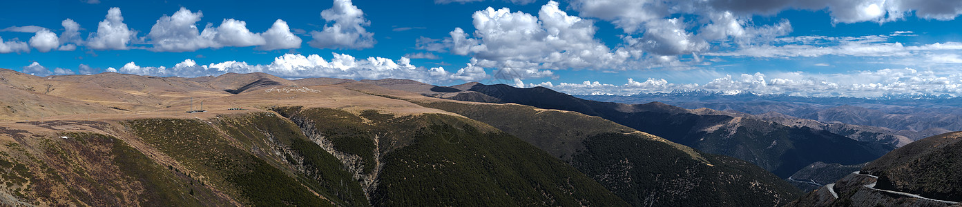 四川高尔寺山全景图高清图片