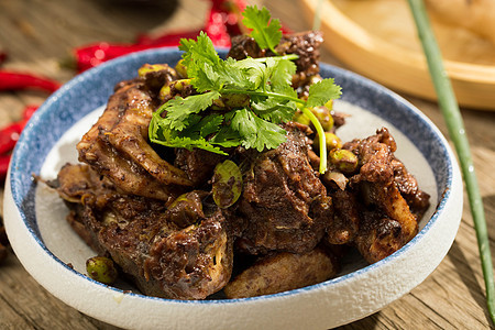 湖南特色美食血鸭鸭肉高清图片素材