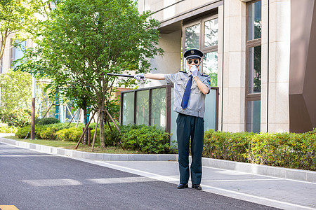 保安指挥交通图片