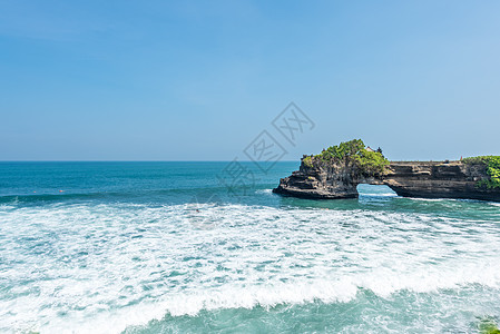 印尼海神庙印尼巴厘岛海神庙风光背景