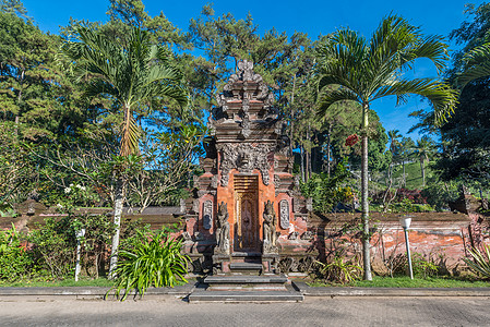 印尼巴厘岛圣泉寺背景