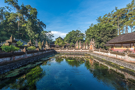 印尼巴厘岛圣泉寺背景