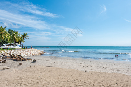 印尼巴厘岛库塔海滩背景图片