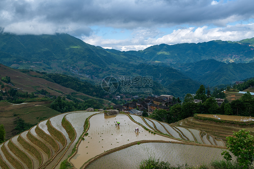 桂林龙脊梯田风景图片