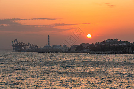 夕阳西下图片