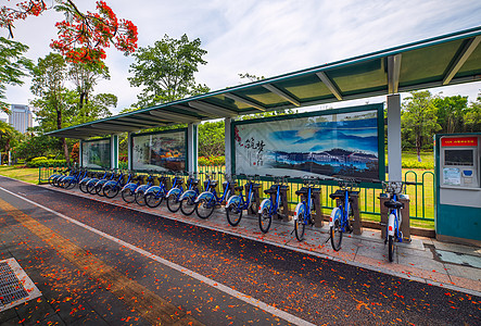 城市共享单车高清图片