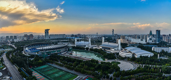 北京奥体中心全景图片