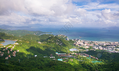 广东省深圳市盐田区东部华侨城景区风光背景