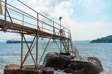 香港景点西环泳棚高清图片