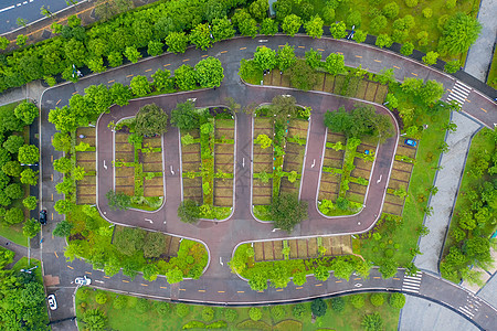 楼盘小区的汽车道路图片