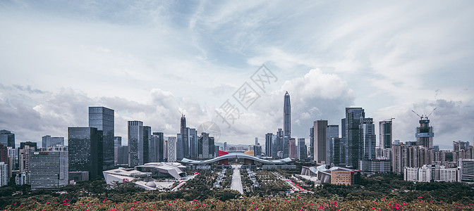 深圳建筑深圳中轴线背景