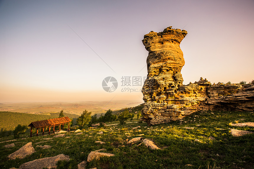 礁石地貌图片