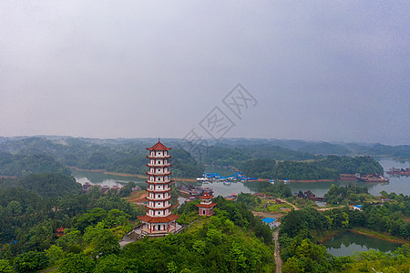 江西九江武宁县地标景区文峰塔图片