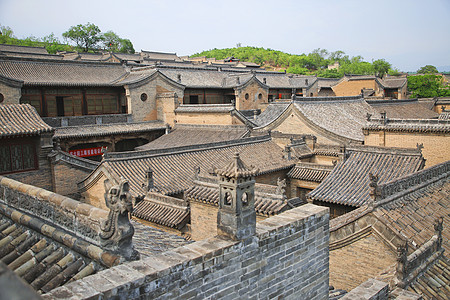 山西王家大院建筑群图片素材