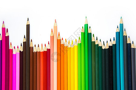创意彩色铅笔背景背景图片