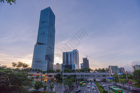 深圳北站CBD大楼背景图片
