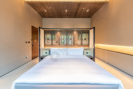 上海奢华度假酒店大床房高清图片素材