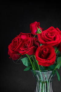 花瓶玫瑰背景图片