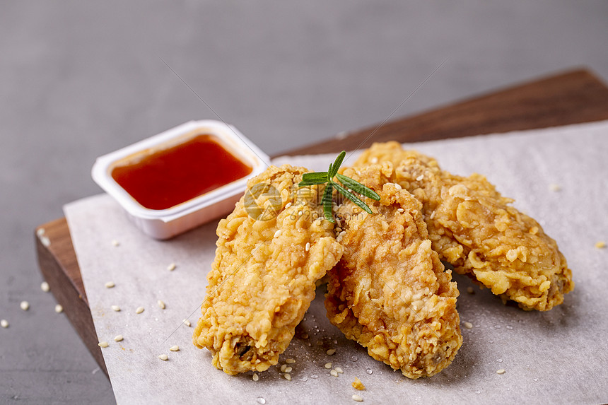 照片 背景素材 炸鸡翅.