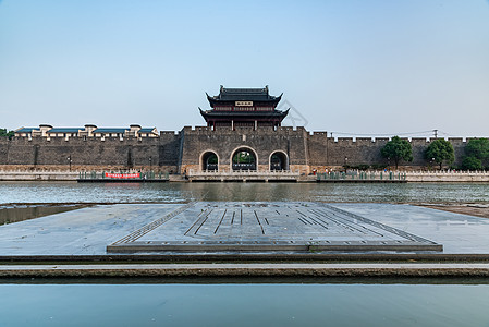 古建筑门苏州平门风貌背景