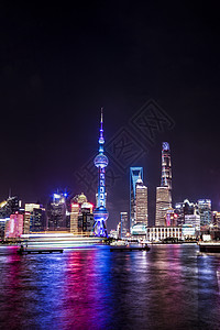 东方明珠夜景图片