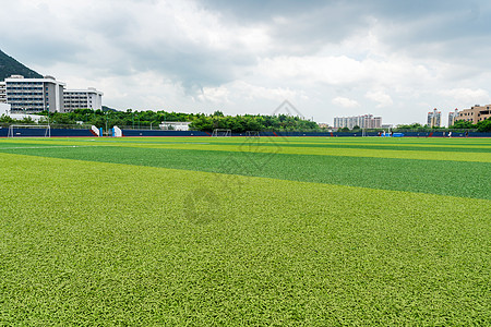 厦门理工学院集美校区足球场背景图片