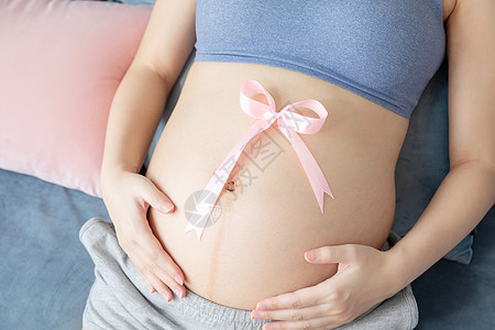 孕妇丝带孕期妈妈高清图片