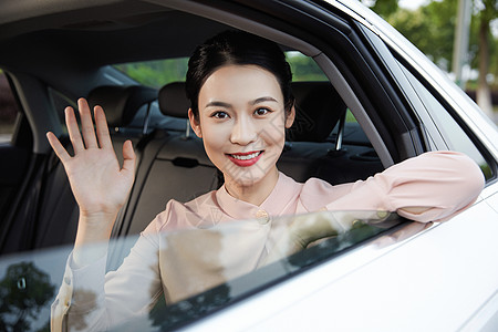 车内女乘客人车生活高清图片