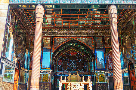 伊朗地毯伊朗镜宫王座背景