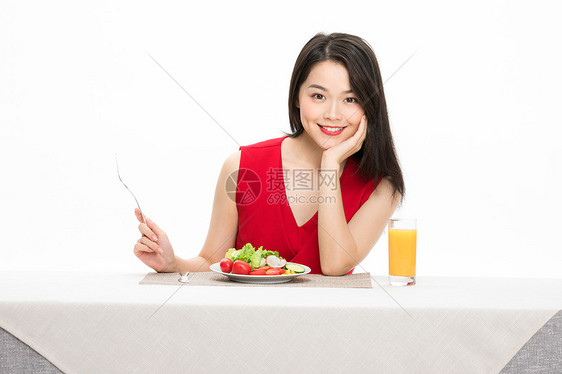 美女健康饮食图片