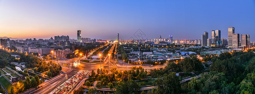 北京鸟巢夜景北京奥体中心夜晚背景