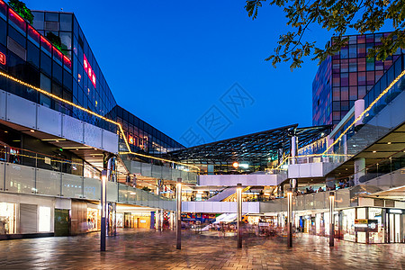 现代北京三里屯的夜景背景