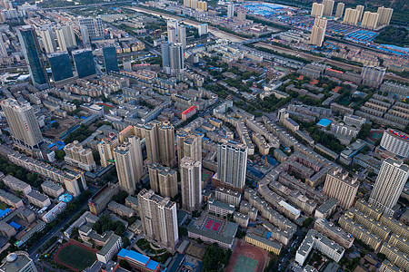 西宁市航拍夜景高清图片