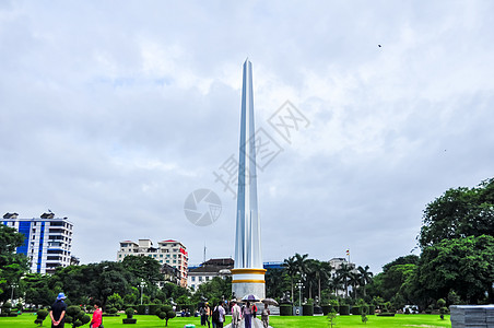 缅甸仰光纪念碑建筑背景高清图片素材