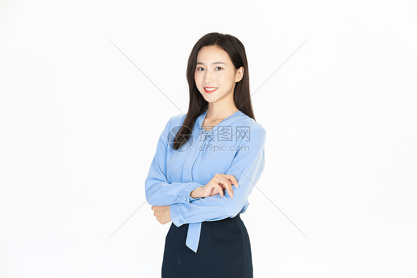 自信的商务美女图片