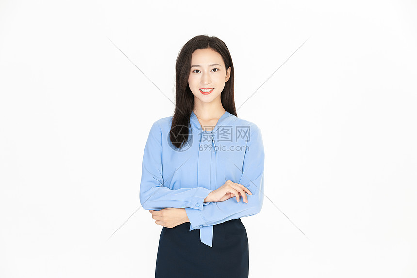 自信的商务美女图片