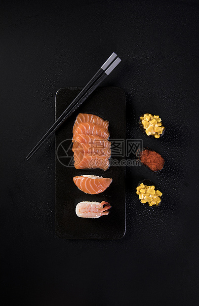 寿司刺身摆盘图片